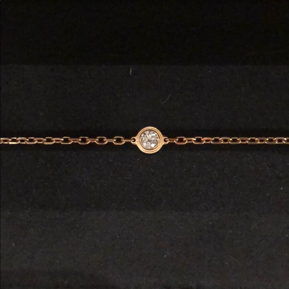 Cartier pink gold diamond bracelet - Picture 2 of 3